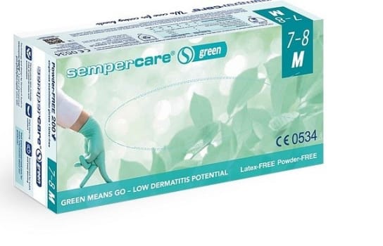 Handske undersök Sempercare Green M