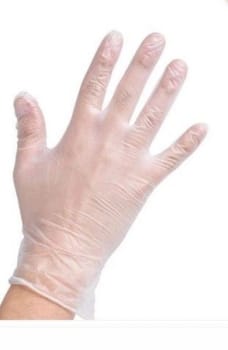 Handske undersök Sempercare S vinyl puderfri ftalatfri 240mm