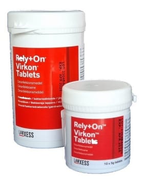 Ytdesinfektion Rely+On Virkon tablett 5g 10st