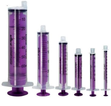 Enteral spruta 60ml ENFit steril flergångs Vnr EISO60H 50 stycken