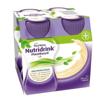 Nutridrink Plantbased Mango-Passionsfruktsmak, 4 x 200 ml Vnr 900845