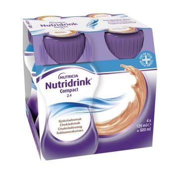 Nutridrink Compact Chokladsmak 4 X 125 ml Vnr 900829