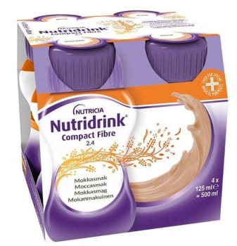 Nutridrink Compact Fiber Moccasmak, 4 x 125 ml Vnr 900847