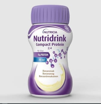 Nutridrink Compact Protein Banansmak 4 x 125 ml Vnr 900839