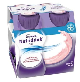 Nutridrink Jordgubbsmak, 4 x 200 ml Vnr 900826
