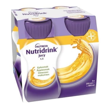 Nutridrink Jucy Äpplesmak, 4 x 200 ml Vnr 900822