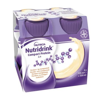 Nutridrink Compact Protein Persika-Mangosmak, 4 x 125 ml Vnr 900838