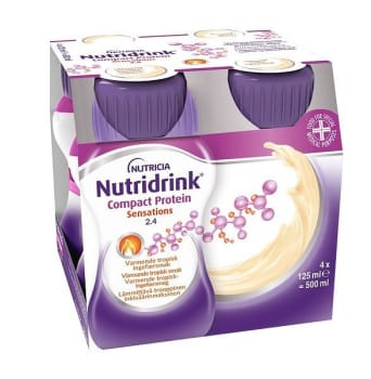 Nutridrink Compact Protein Sensations värmande tropisk ingefärssmak 4x125 ml Vnr 900844
