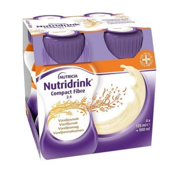 Nutridrink Compact Fibre Vaniljsmak, 4 x 125 ml Vnr 900849