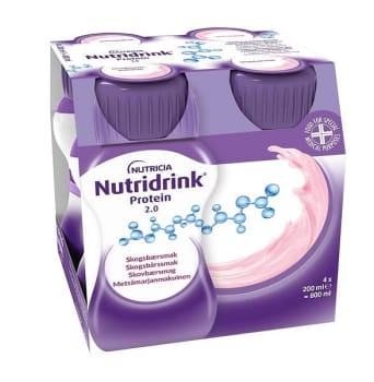 Nutridrink Protein 2.0 Skogsbärssmak, 4 x 200 ml Vnr 900855