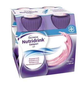 Nutridrink Compact Skogsbärssmak, 4 x 125 ml Vnr 900859