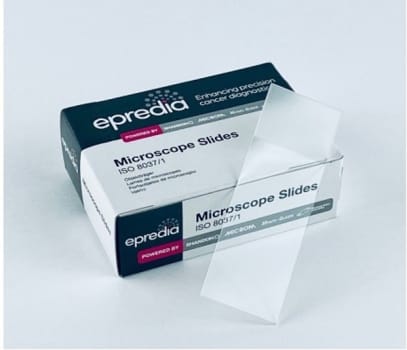 Objektglas 76x26mm skrivyta 20mm slipade kanter cellofan 50 st/fp