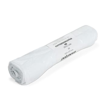 Papperskorgspåse vit 30l 8my HDPE 510x570mm 100st/rle 10rlr/frp