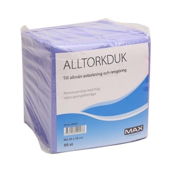 Alltorkduk Max Blå 38x38cm 110g tvättbar