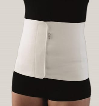 Maggördel lägre kompression Figur 25cm 2XL vit