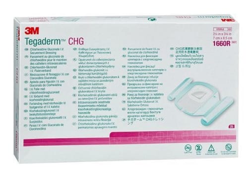 Tegaderm I.V CHG 7x8,5cm Steril