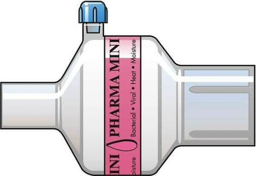 Pharma Mini Filter Fukt/värmeväxlare m port rakt