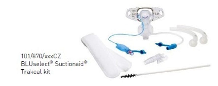 Trakealkanyl BLUselect trakealkanylkit kuff stl 7