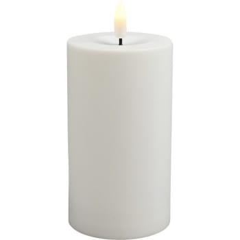 Blockljus led vit 70x120mm 3-d låga timer AAA-batteri