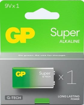 Batteri 9V GP Ultra 6LF22 1-pack/blister Svanenmärkt