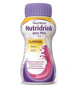 Nutridrink Jucy Plus Svalkande Hallonsmak 4x200ml Vnr 900860