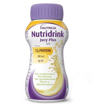 Nutridrink Jucy Plus Päron-Flädersmak 4x200ml Vnr 900861