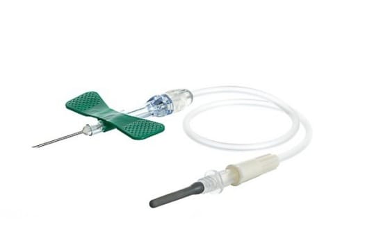 Venprovt set vingkanyl 0,8x19mm säkerhet ster grön 21g 190mm luer