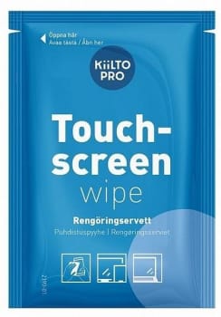 Kiilto Pro Touchscreen Wipe i papdispenser, 17 x 19 cm