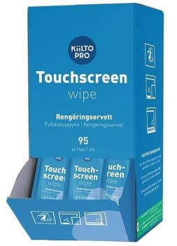 Kiilto Pro Touchscreen Wipe i papdispenser, 17 x 19 cm