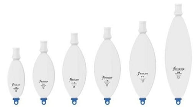 Andningsblåsa flexicare sluten 2L steril 22mm iso anslutning latexfri