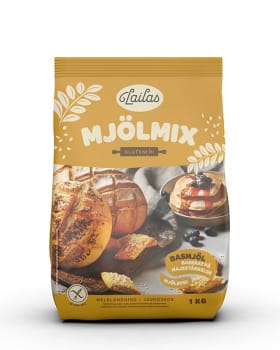 Lailas mix av majs utan mjölk gul 1kg Vnr 210737