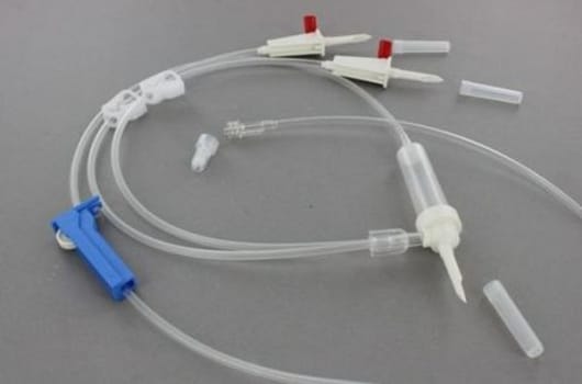 Blandn agg Duo-Set Y-grenad green line