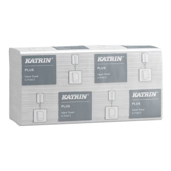 Pappershandduk Katrin Plus 24x33cm 2-lag C-vikt Svanenmärkt