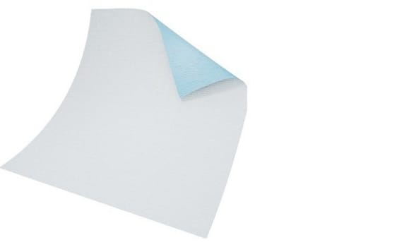 Skyddsduk 2-lag vikt 37x50cm ark tissue spärrskikt vit/blå