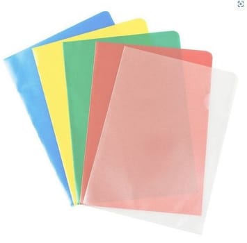 Mapp A4 PP 0,12 sort.färg 10fp