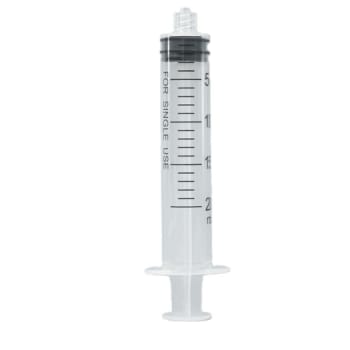 Klinion Spruta Luer Lock 20 ml, 1 ml gradering, koncentrisk, latex- DEPH-, BPA- och PVC fri