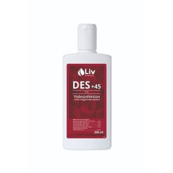Ytdesinfektion LIV +45 300ml innehåller tensid