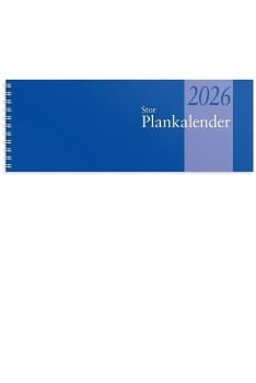 Stor Plankalender spiralbunden 2026 255x95mm