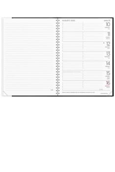 Almanacka Veckokalender Svart 2026 148x210mm Timindel 8-17