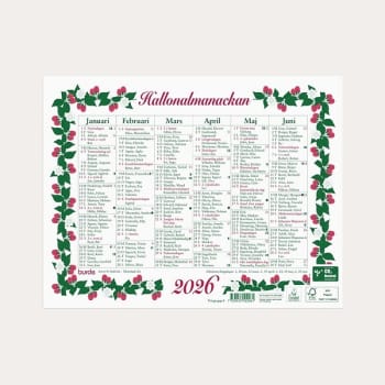 Almanacka Lilla Hallonalmanackan 2026 245x190mm