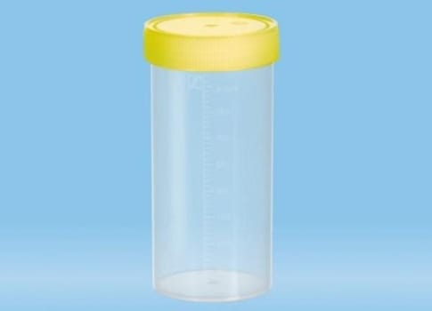 Burk 500ml med skruvlock pp steril tättslutande lock i hdpe