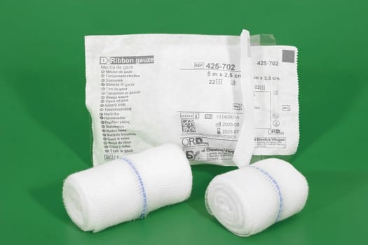 Tamponad Gasväv 5cmx5m 22-tråd rtgtråd steril
