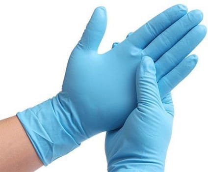 Handske Klinion Sensitive Soft Nitril L Sky Blå
