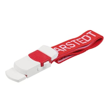 Tourniquet, latex-fri, röd, polyester