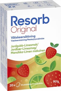 Resorb jordgubb-lime tabletter 2x10 st Vnr 900707