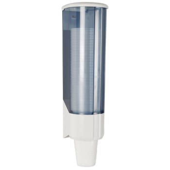Dispenser, vit, ABS, För 21 cl plastbägare
