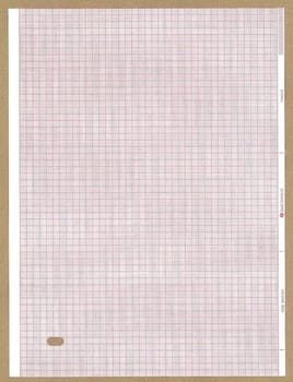 EKG-papper, 210x280mm, 300 ark/bunt