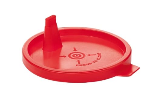 Snäpplock röd till bägare 125ml passar med bägare 10019098