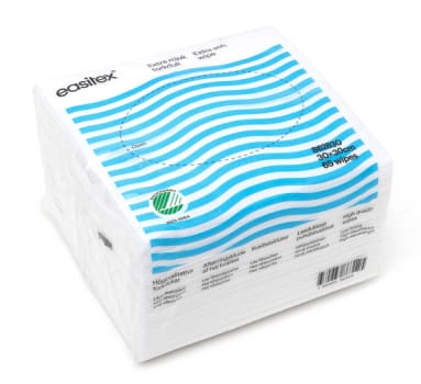 Tvättlapp/Torkduk Easitex Mjuk 28 x 30 cm Vit Slät Extra Mjuk