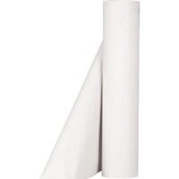 Britsrulle vit, 1 lager, 165m x 50cm, nyfiber, operforerad